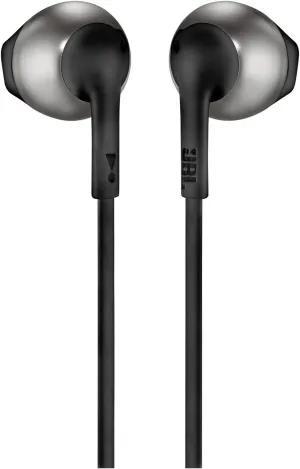 JBL TUNE 205 - In-Ear Headphone with One-Button Remote/Mic - Black