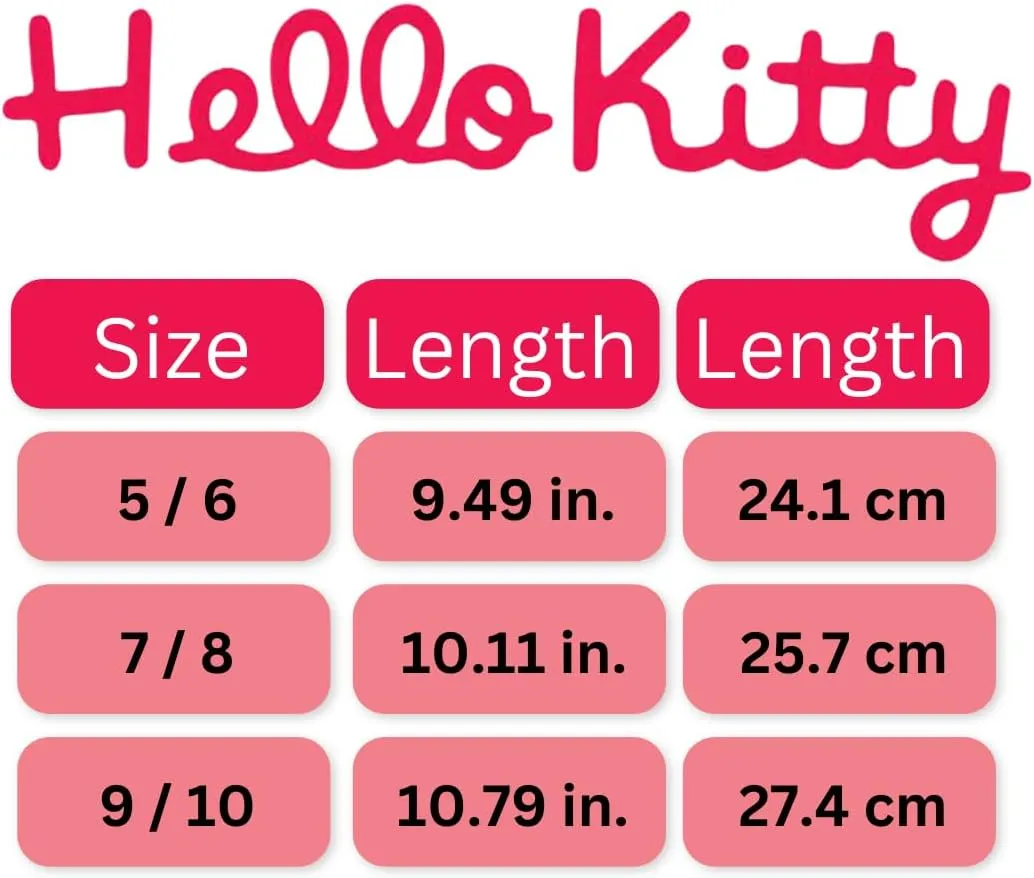 Josmo Sanrio Hello Kitty slippers for Women - Kitty White Indoor House Shoes Cute Plush Fuzzy Cat Slipper (sizes: 5-10 Adults)