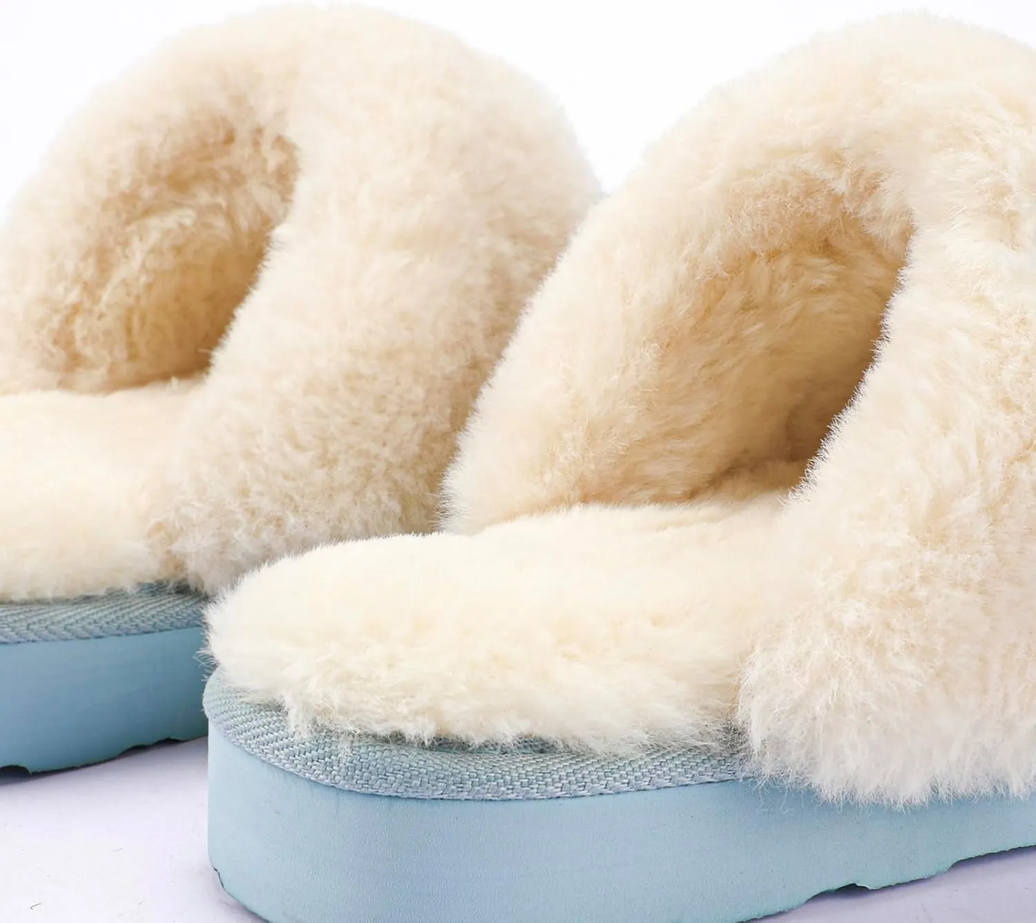 LazyStep Women's Fuzzy House Slippers, Slip on Warm Indoor and Outdoor House Shoes