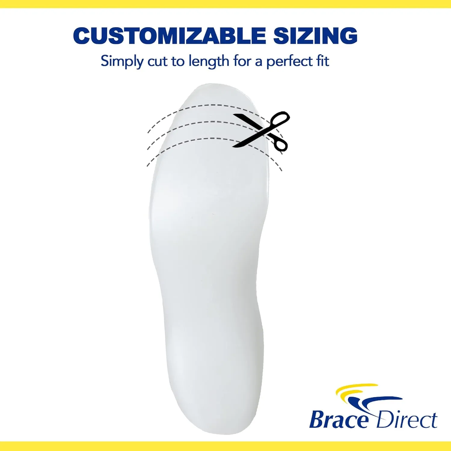 Leaf Spring Semi-Rigid AFO Support Brace for Flaccid Foot Drop Foot with Moldable/Trimmable Footplate Orthosis Support