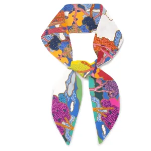Liberty London Purse, Head, or Neck Scarf - "Prospect Road" Skinny Scarf - Headband, Handbag, Purse Handle - Silky Tana Lawn Cotton