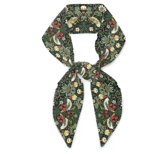 Liberty London Scarf -Choose Length - "Strawberry Thief" William Morris Skinny Scarf Tie Headband, Handbag/Purse flair - Silky Tana Lawn Cotton - Choose Length
