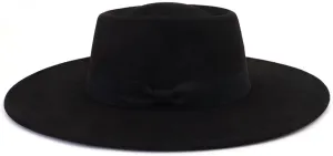 LIDHAY Wide Brim Fedora Hats for Women Men Large Suede Panama Rancher Hat Pork Pie Jazz Hat