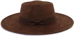 LIDHAY Wide Brim Fedora Hats for Women Men Large Suede Panama Rancher Hat Pork Pie Jazz Hat