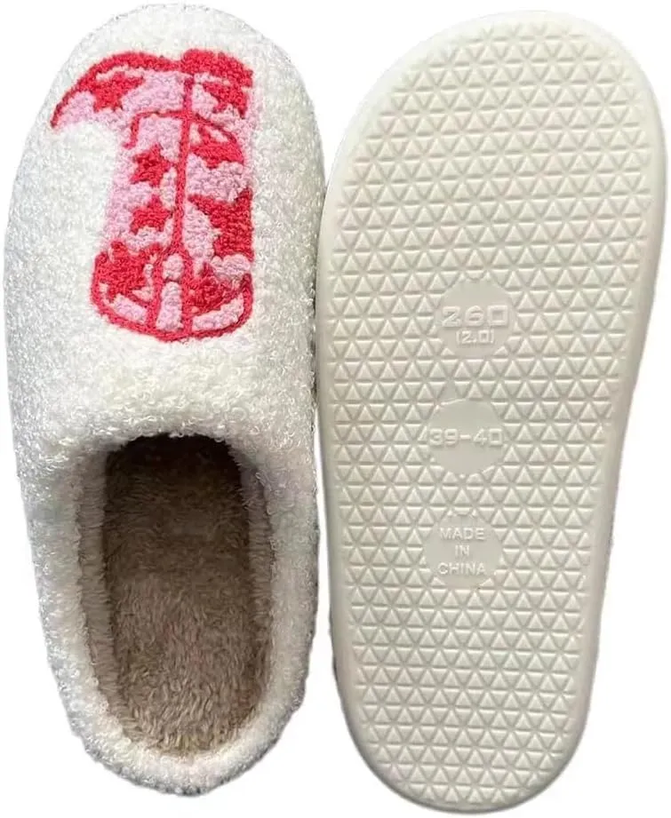 LNERIP Animal Slippers Fruit Slippers Plant Slippers Various Cartoon Patterns Fluffy Soft Memory Foam Retro Indoor Outdoor Home Couple Shoes