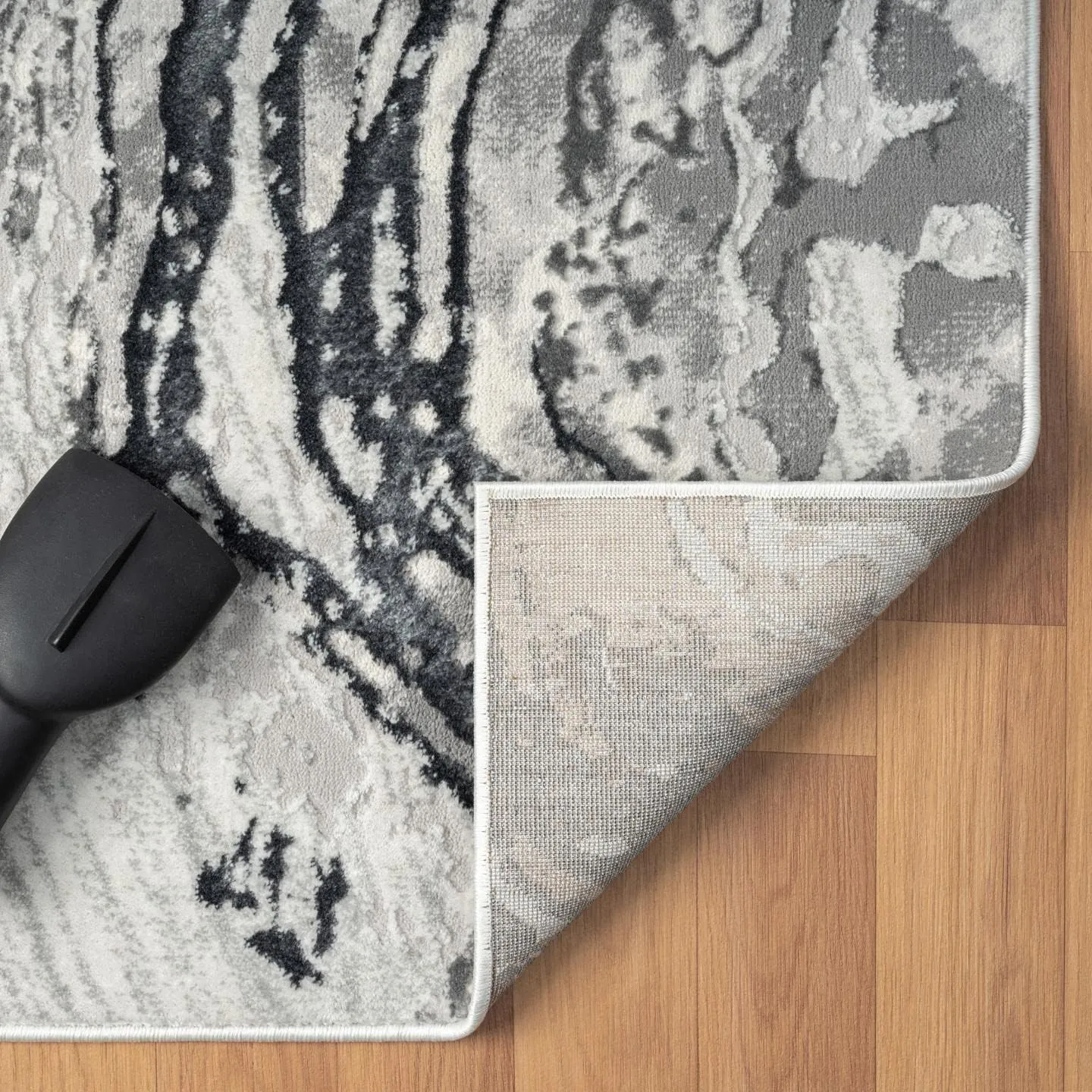 LUXE WEAVERS Marble Swirl Gray 2x3 Area Rug