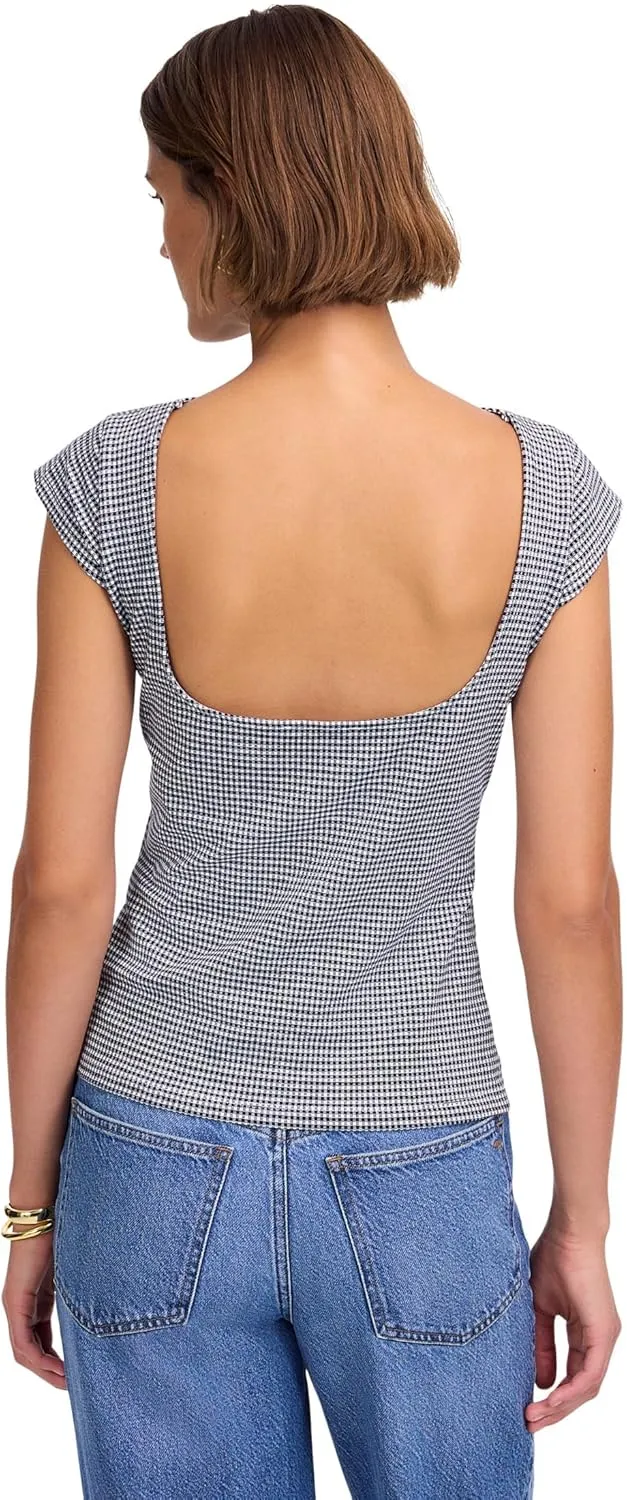 Madewell Women's Refined Low Back Top Gingham