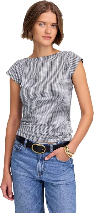 Madewell Women's Refined Low Back Top Gingham