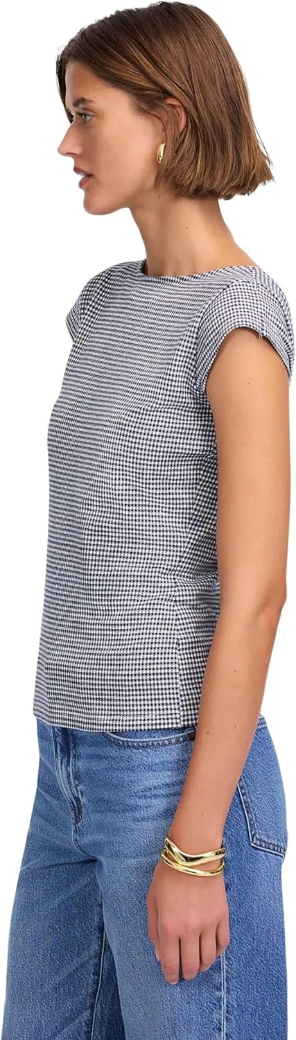 Madewell Women's Refined Low Back Top Gingham