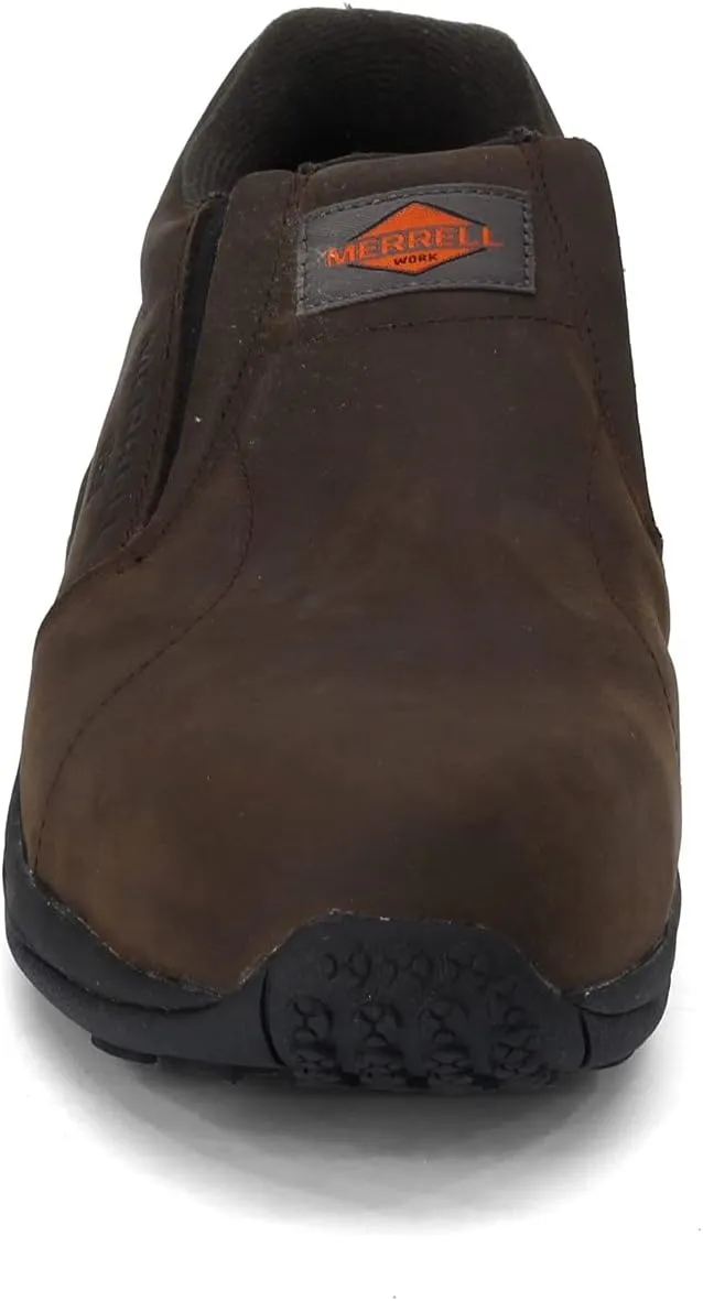 Merrell Men's Jungle Moc Leather Composite Toe Static Dissipative Construction Shoe