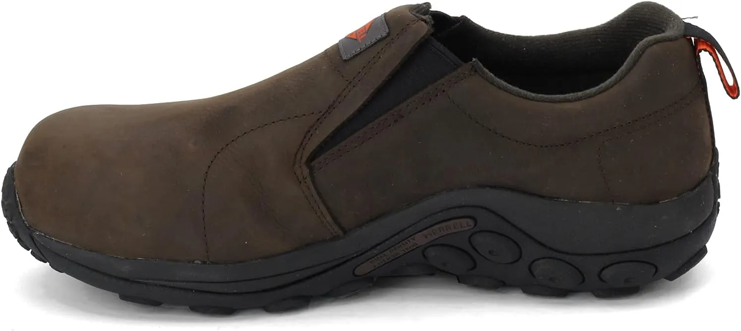 Merrell Men's Jungle Moc Leather Composite Toe Static Dissipative Construction Shoe