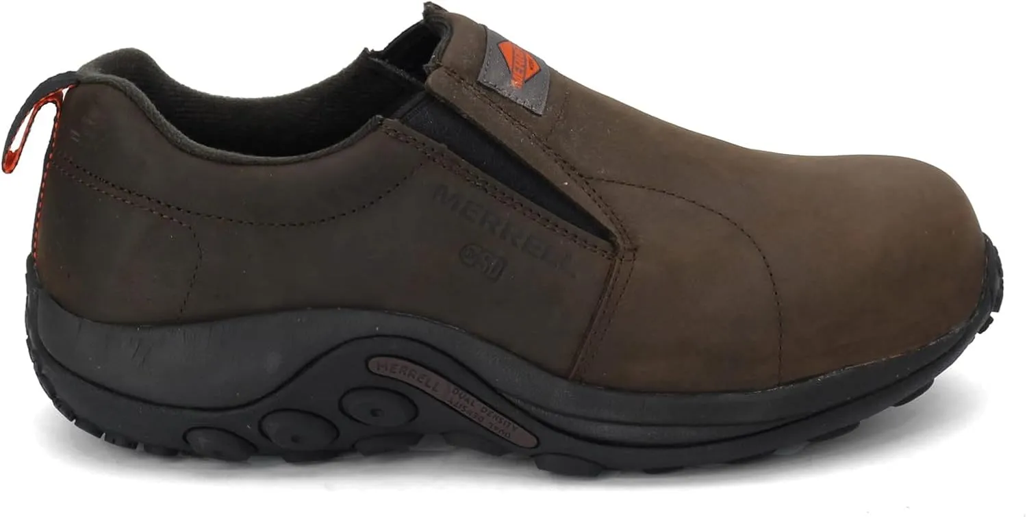 Merrell Men's Jungle Moc Leather Composite Toe Static Dissipative Construction Shoe