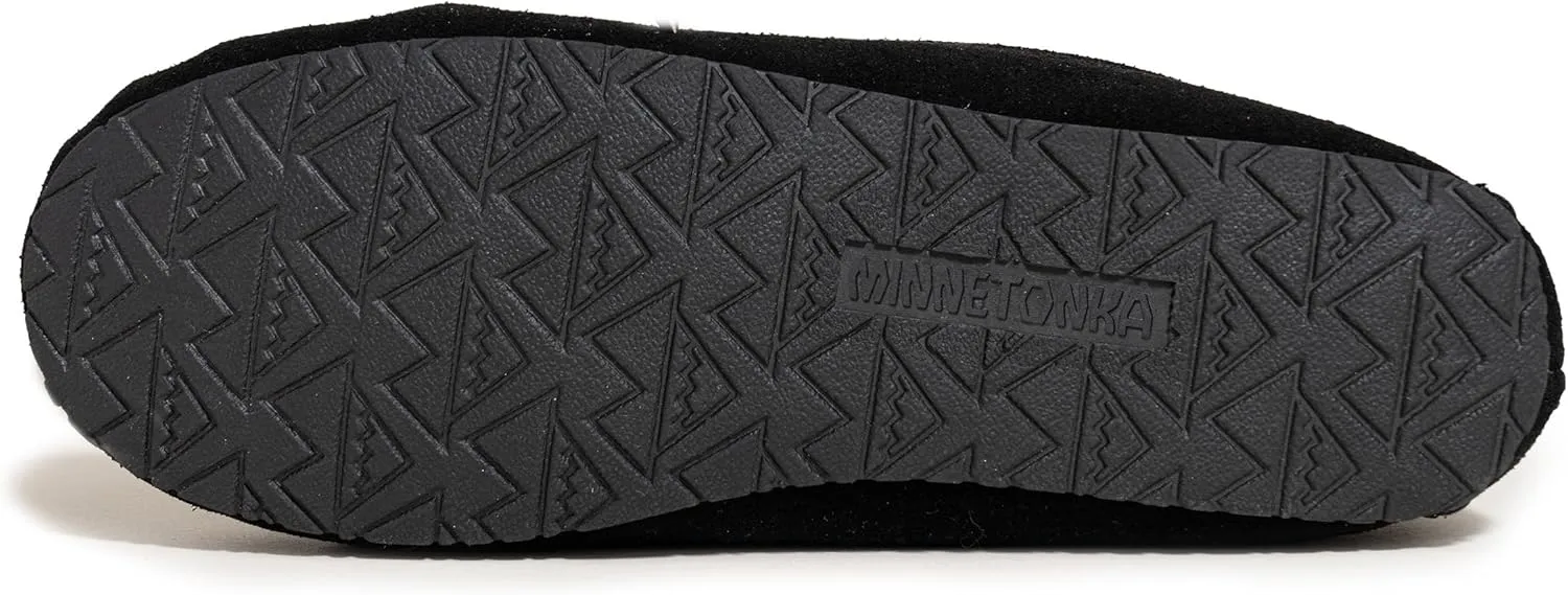 Minnetonka Cosi Venetian – Cozy Indoor Slippers for Women with Durable Rubber Hard Sole Design, Genuine Suede and Soft Pile Lining