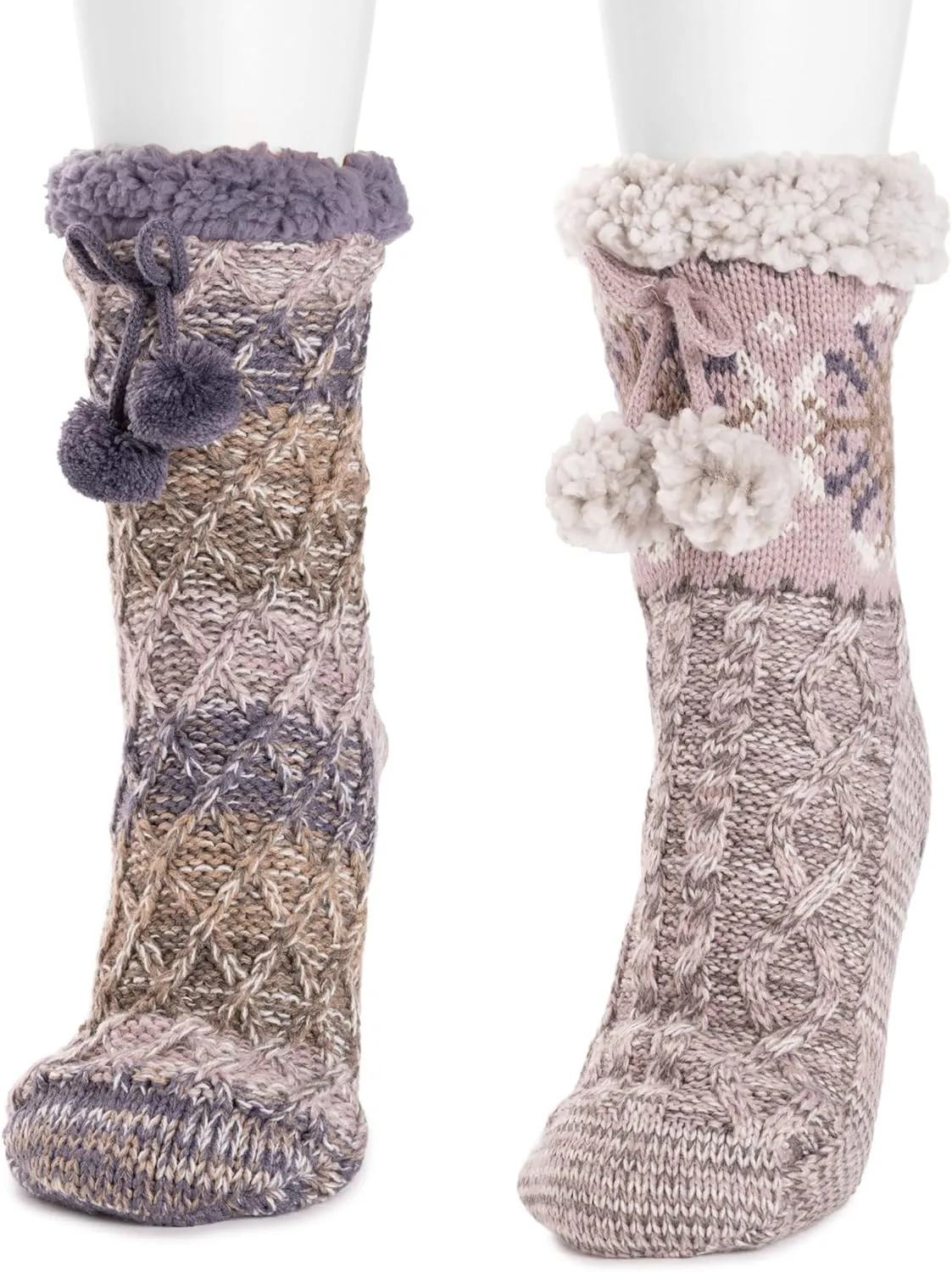 MUK LUKS Women's 2 Pair Pack Tall Cabin