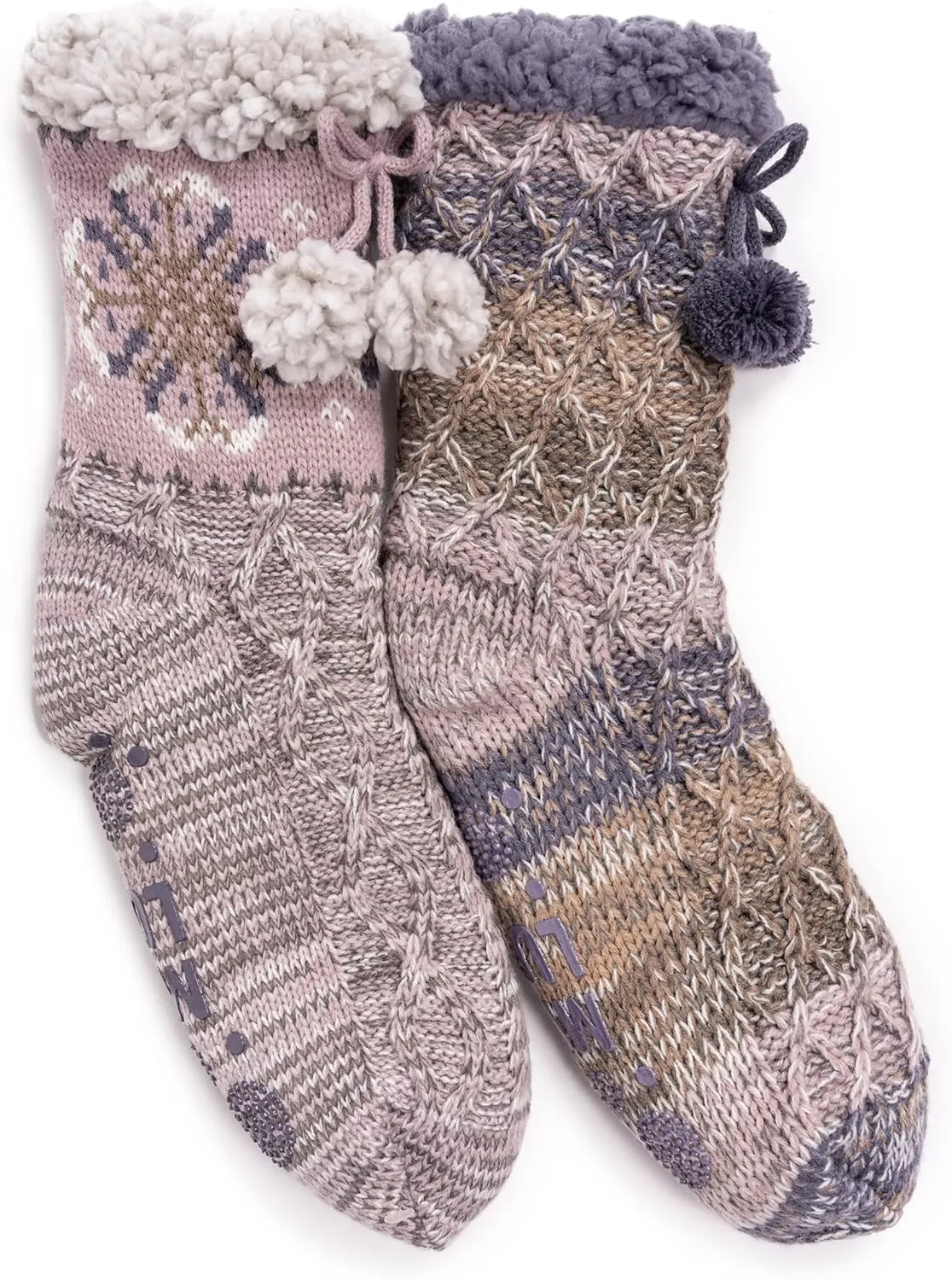 MUK LUKS Women's 2 Pair Pack Tall Cabin