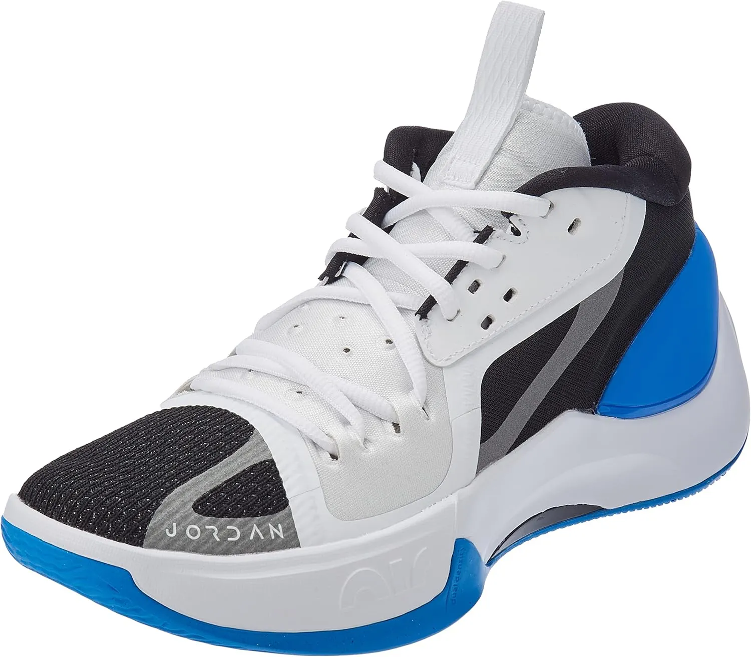 Nike Jordan Mens Zoom Separate White Black Photo Blue Basketball Shooes (White Photo Blue Black Metallic Silver, US Footwear Size System, Adult, Men, Numeric, Medium, 12)