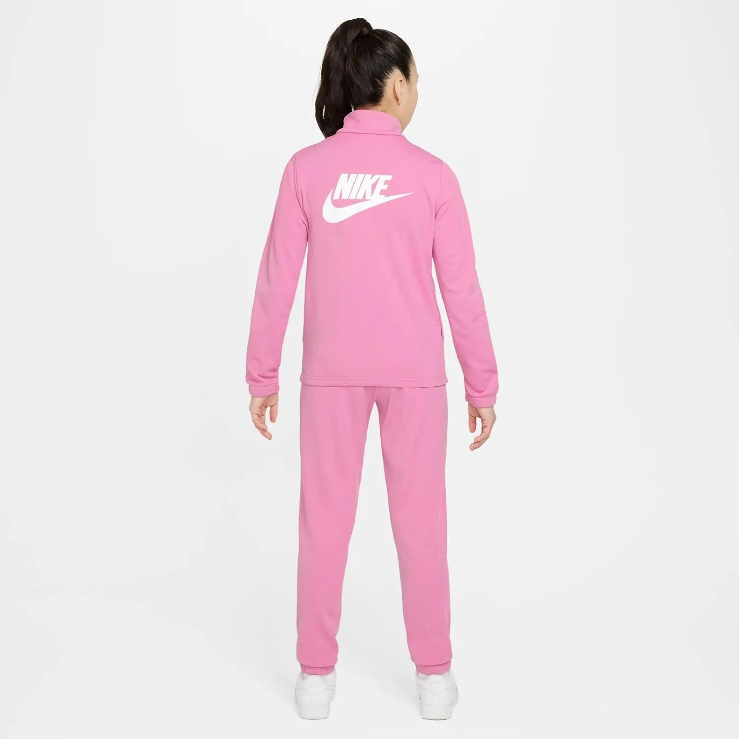 Nike Sportswear Big Kids' Tracksuit (FD3067-646, Magic Flamingo/Magic Flamingo/White)