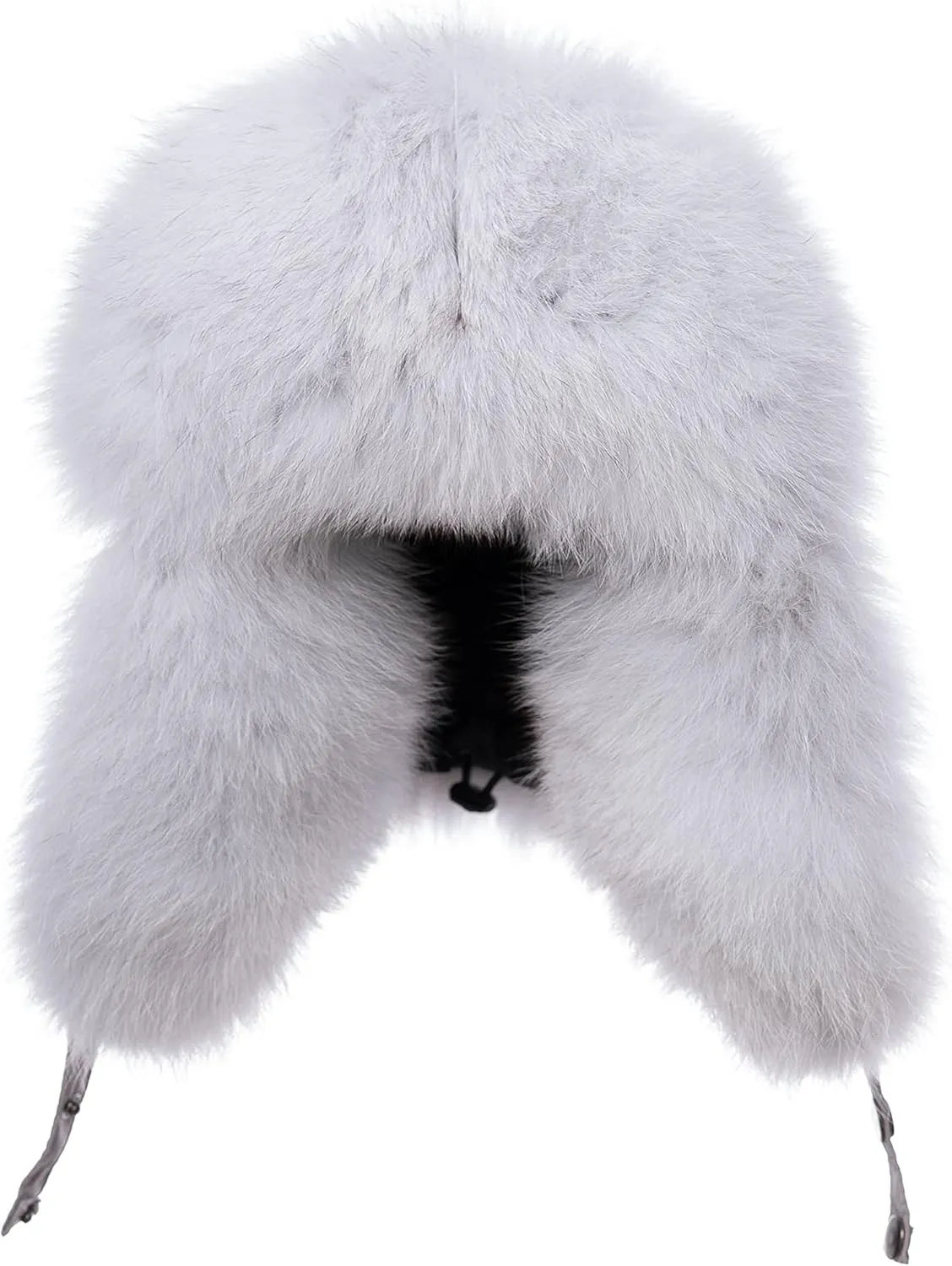 Outdoor Real Fur Ushanka - Rex Rabbit or Fox Fur, Unisex Design for All Weather