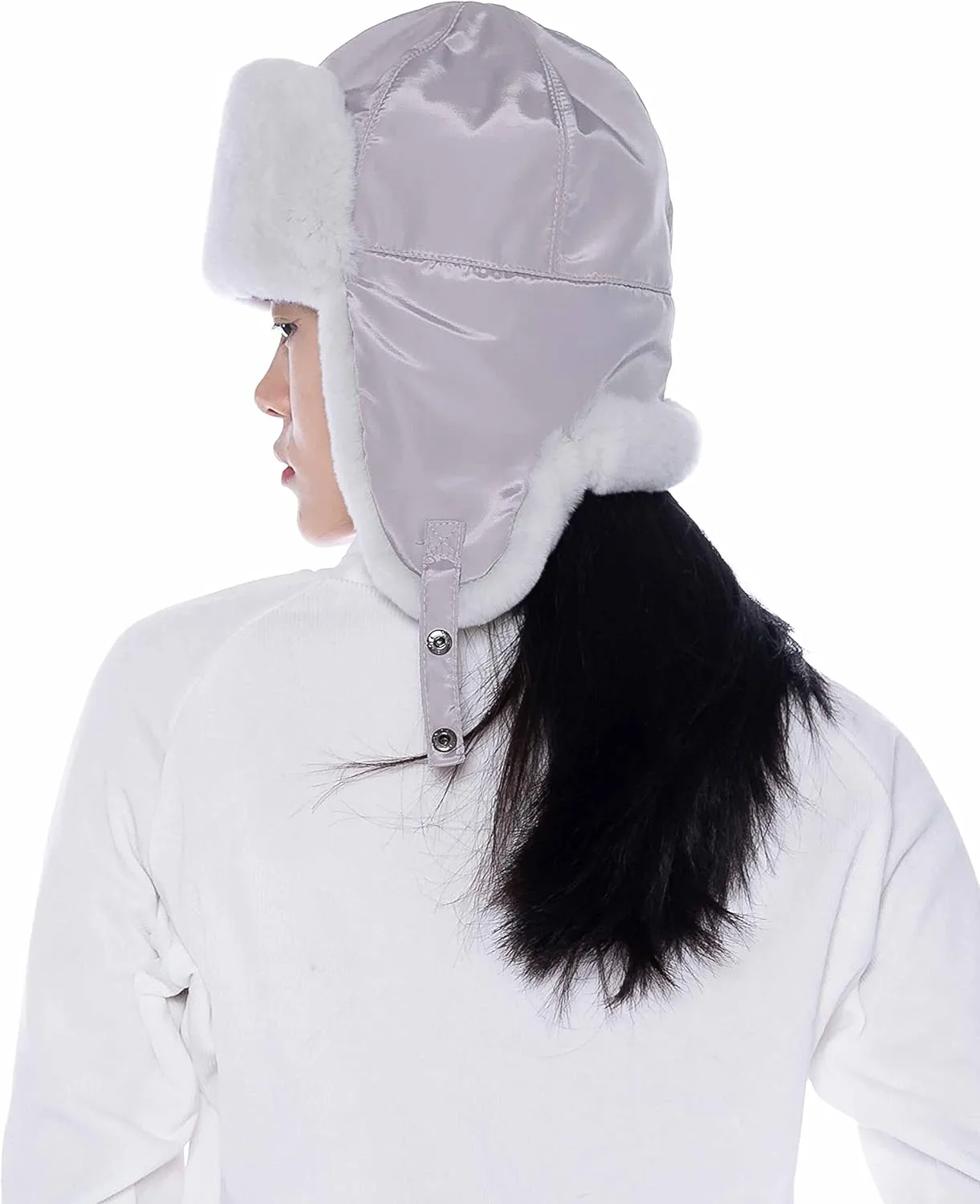 Outdoor Real Fur Ushanka - Rex Rabbit or Fox Fur, Unisex Design for All Weather