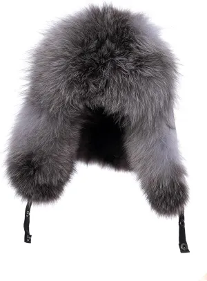 Outdoor Real Fur Ushanka - Rex Rabbit or Fox Fur, Unisex Design for All Weather