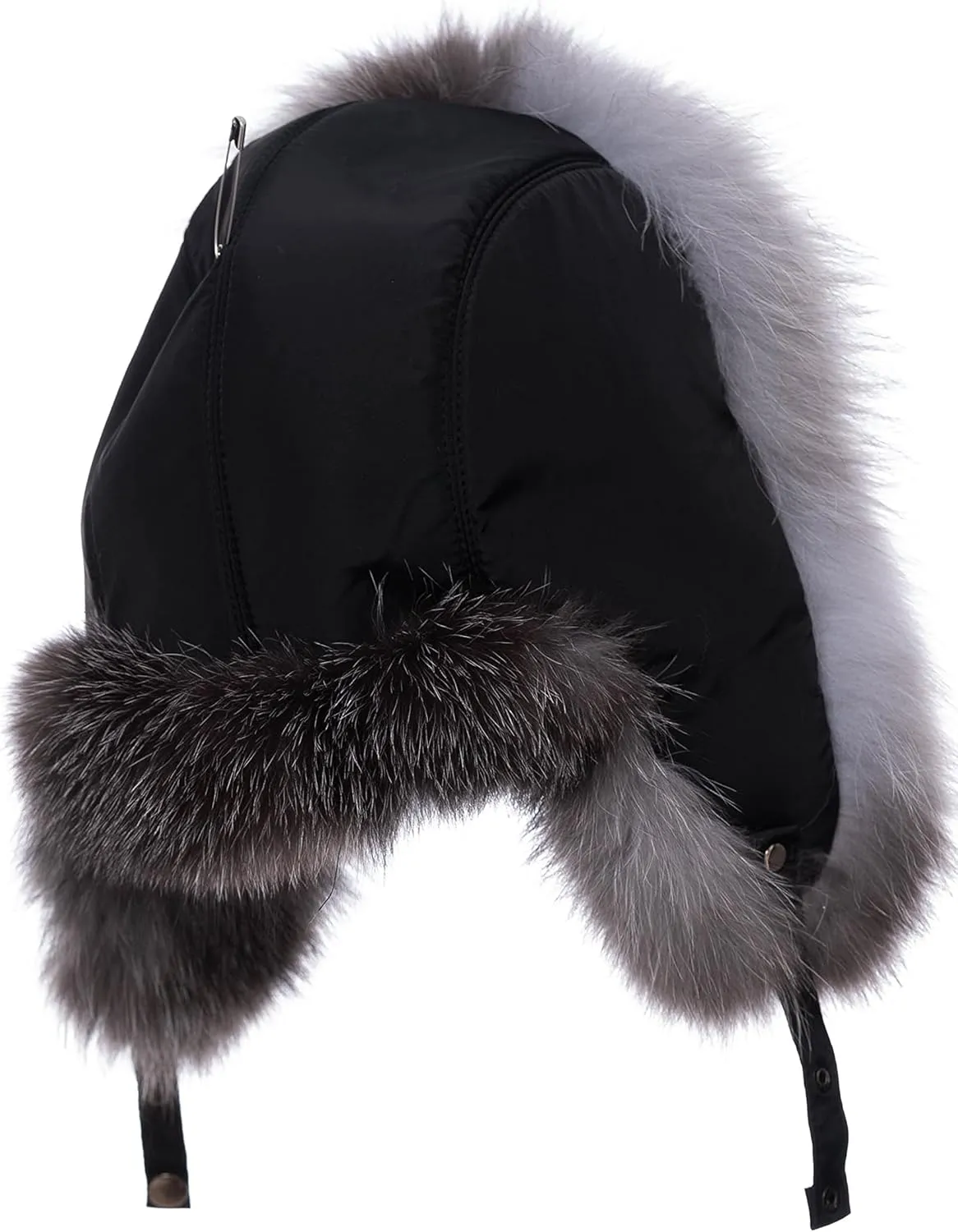 Outdoor Real Fur Ushanka - Rex Rabbit or Fox Fur, Unisex Design for All Weather