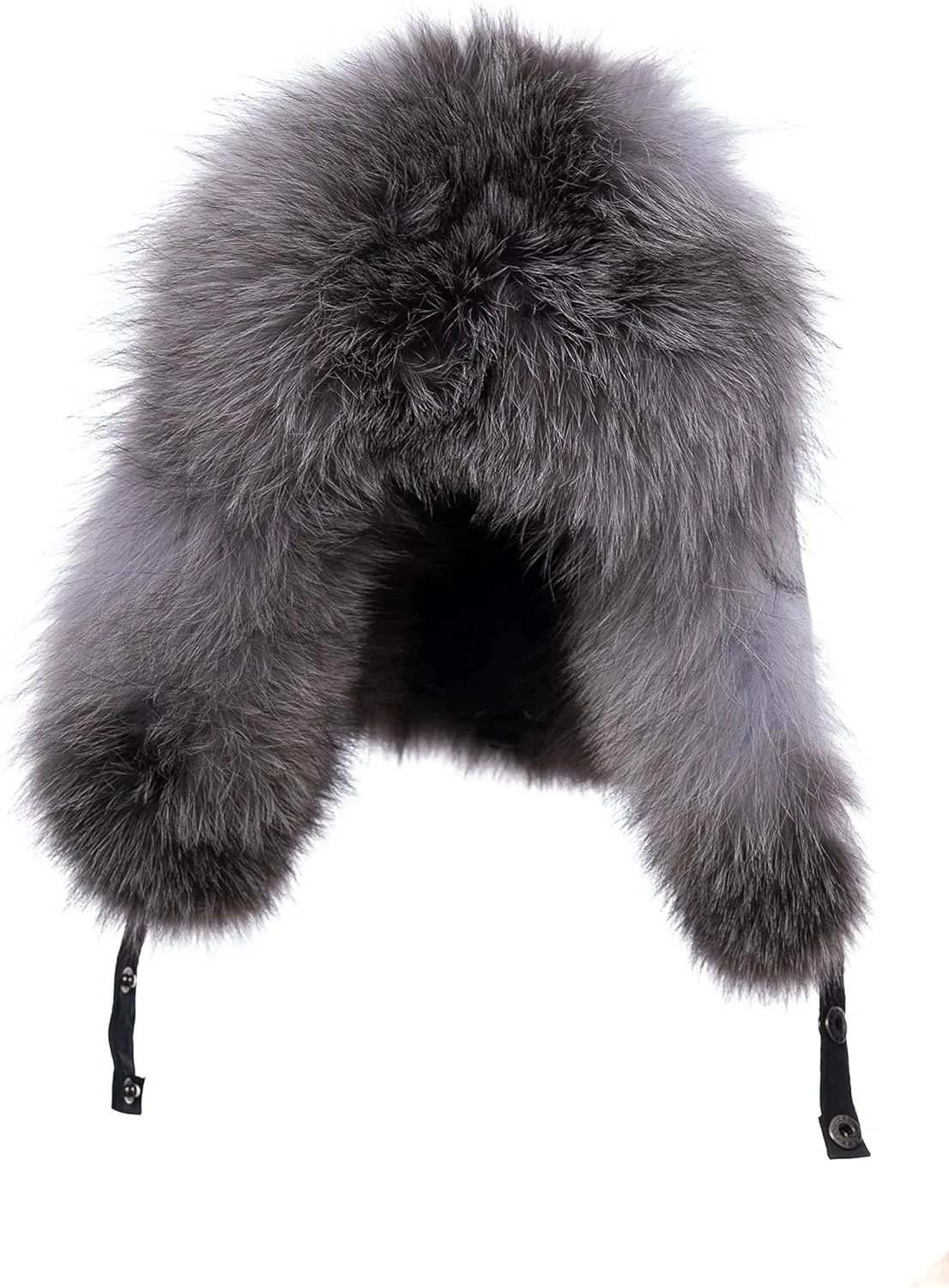 Outdoor Real Fur Ushanka - Rex Rabbit or Fox Fur, Unisex Design for All Weather