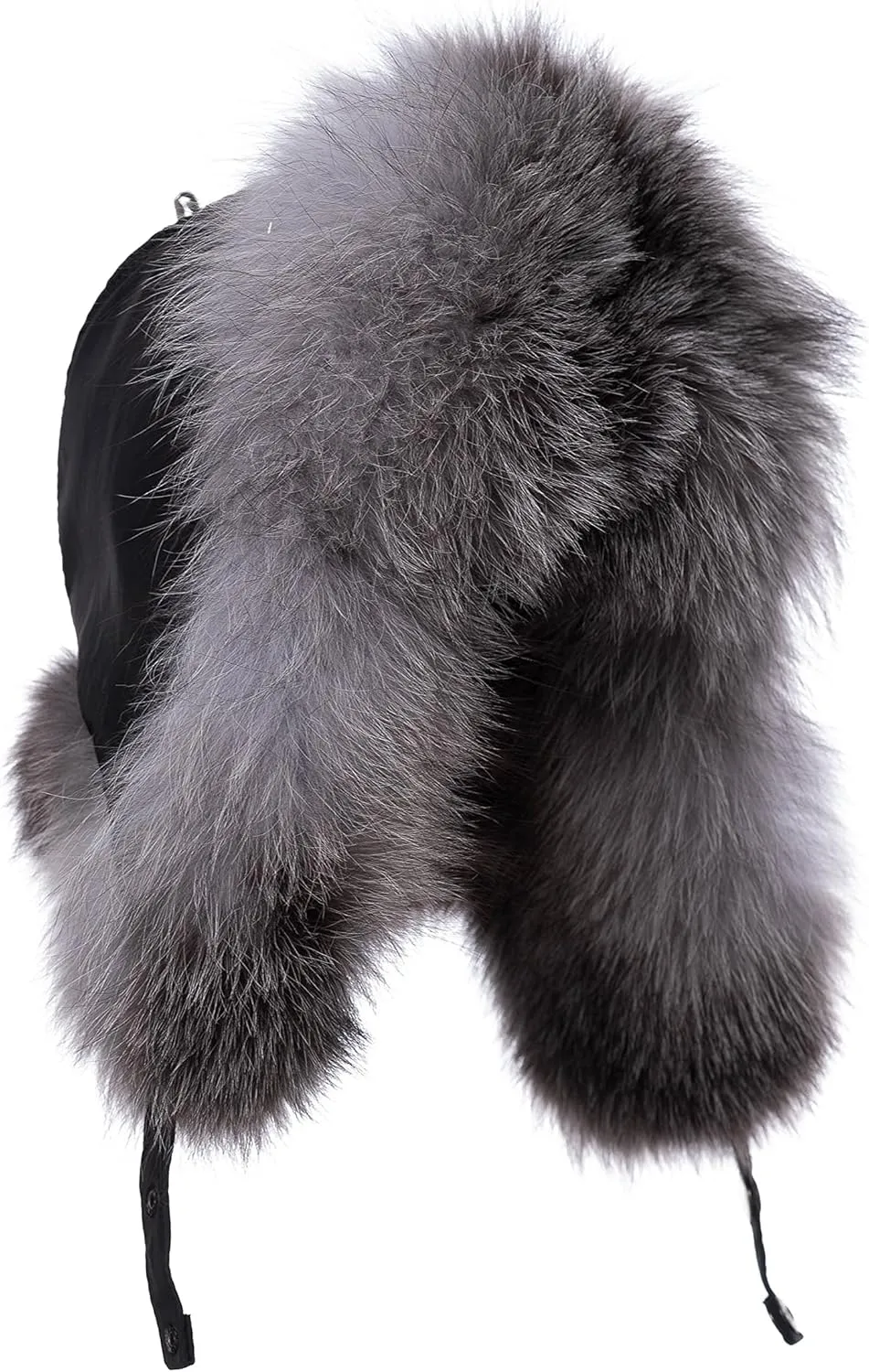 Outdoor Real Fur Ushanka - Rex Rabbit or Fox Fur, Unisex Design for All Weather