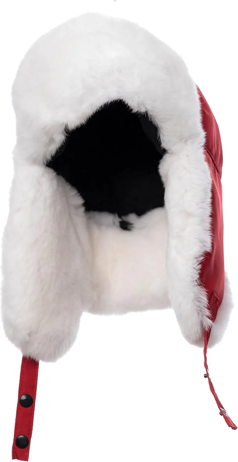 Outdoor Real Fur Ushanka - Rex Rabbit or Fox Fur, Unisex Design for All Weather