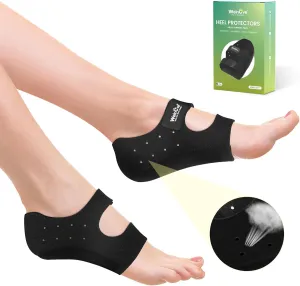 Plantar Fasciitis Heel Protector for Shoes - Welnove Heel Cups with Arch Support for Heels Spur Pain Achilles Tendonitis Dry Cracked Feet - Heel Inserts Cushion for Women 10-15 / Men 9-14