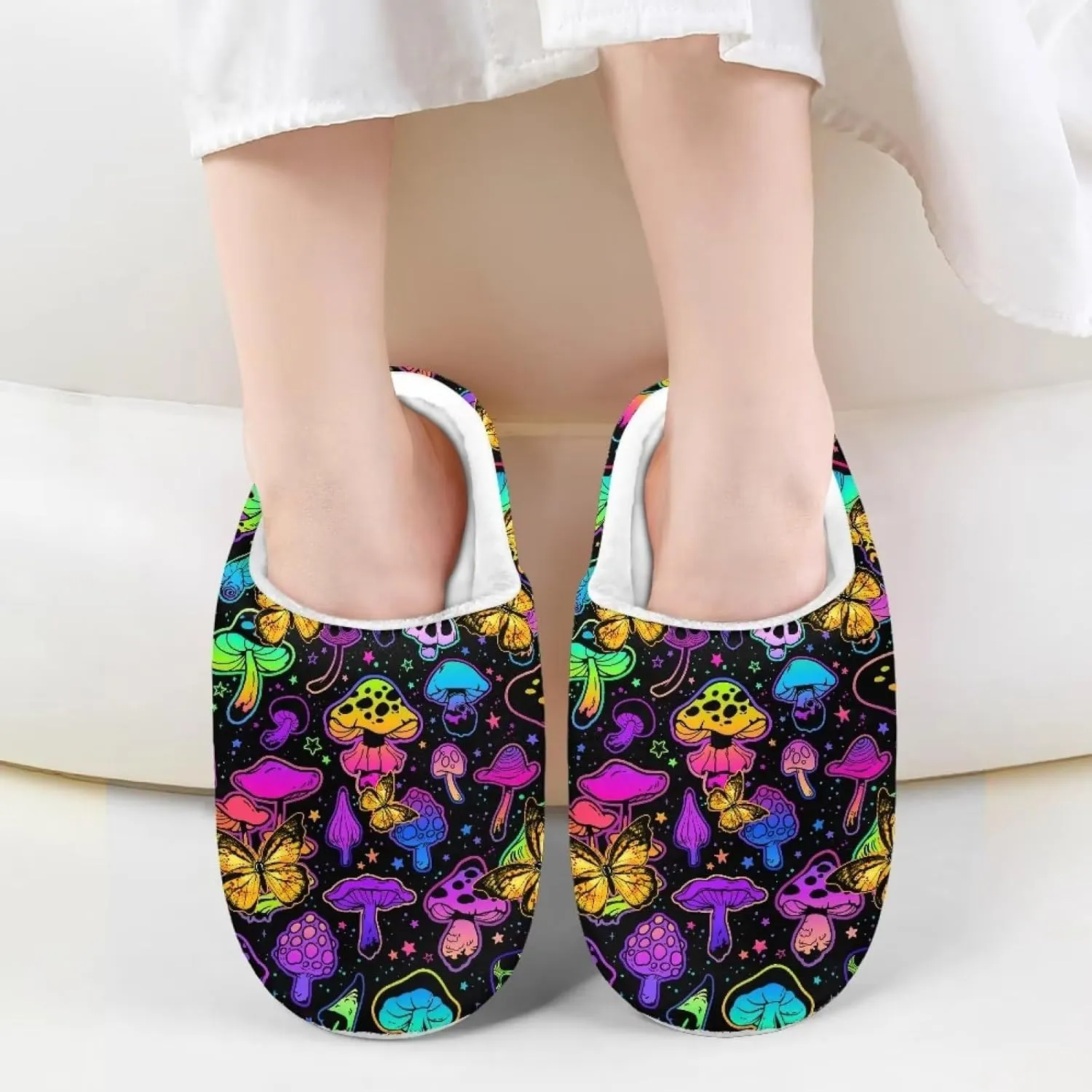 Plush House Shoes Boys Slippers Indoor Slipper for Winter Fuzzy Slippers for Girls Unisex-Child