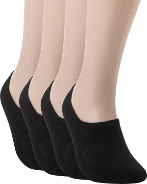 Pro Mountain No Show Socks Wide Toe Box For Health Bunion Unisex Size S to X-Large Cotton Cushion Footies