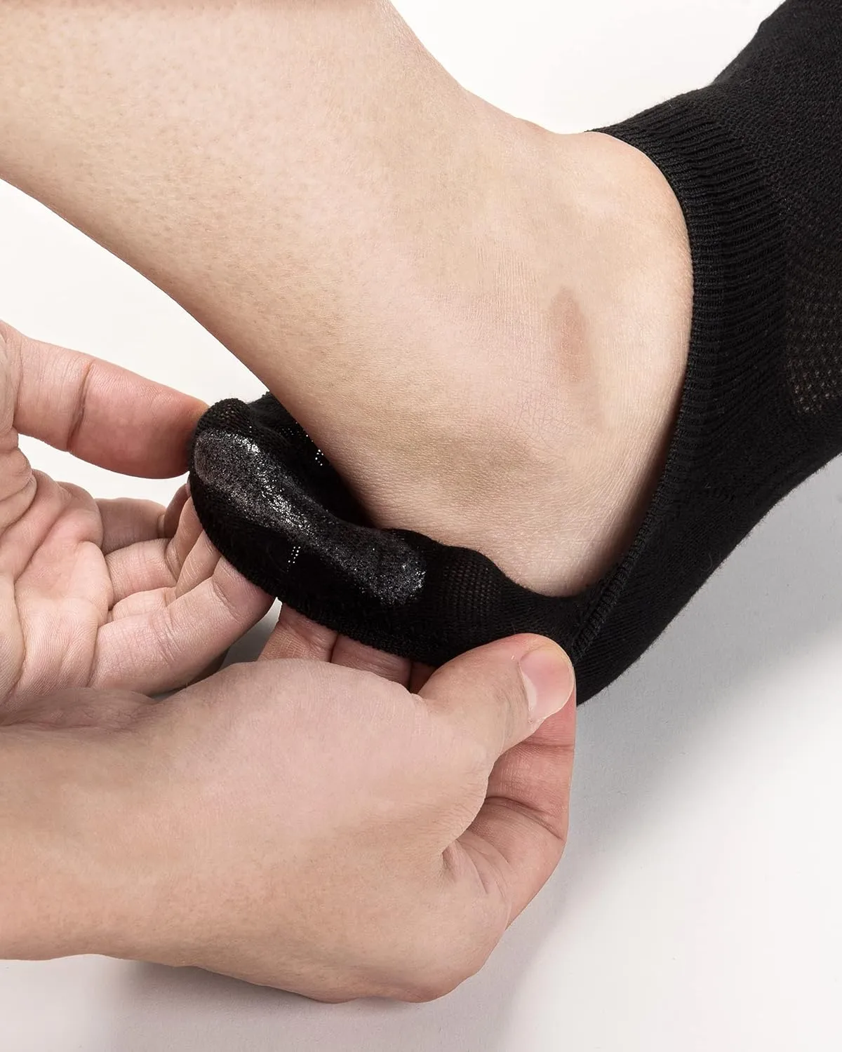 Pro Mountain No Show Socks Wide Toe Box For Health Bunion Unisex Size S to X-Large Cotton Cushion Footies