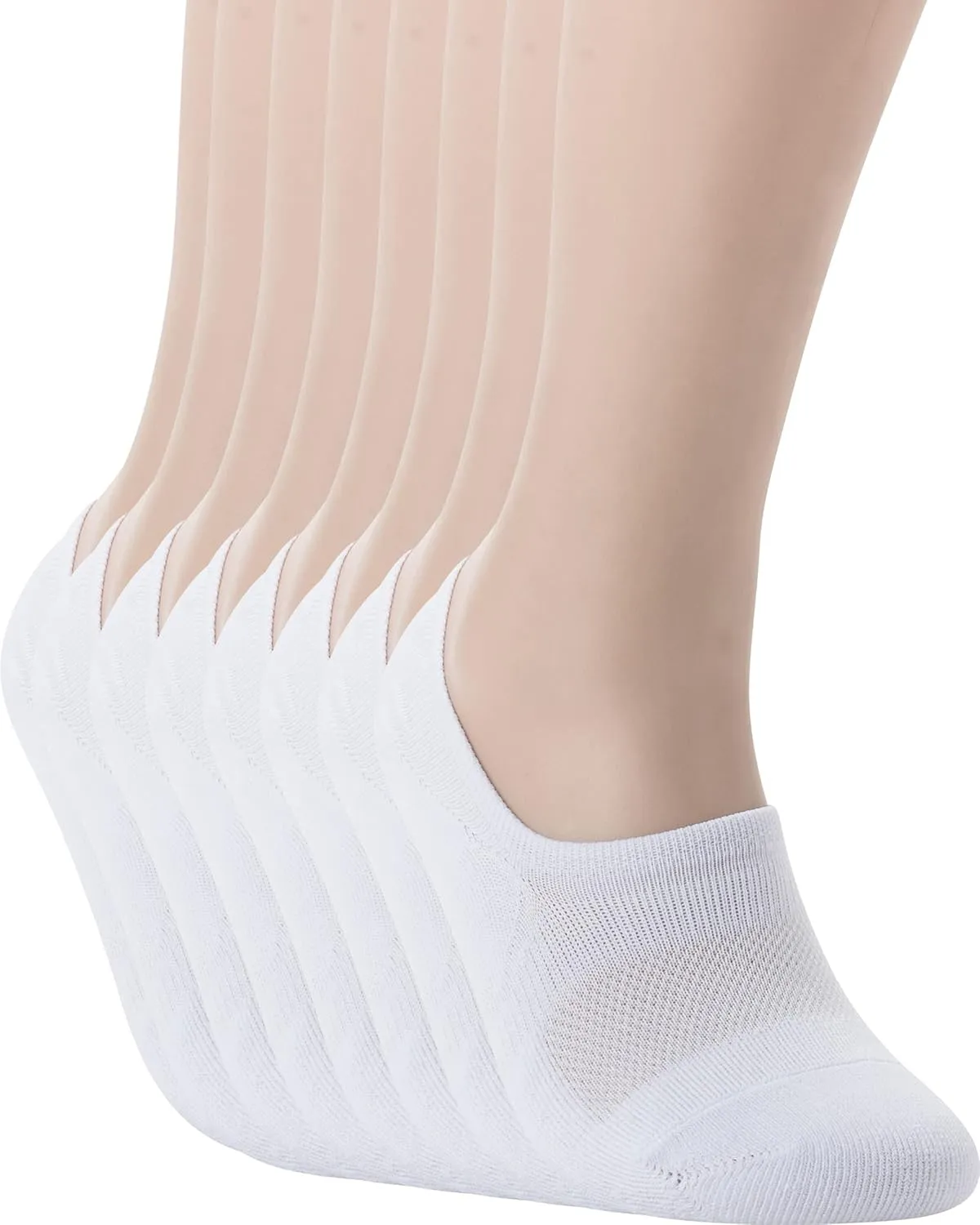 Pro Mountain No Show Socks Wide Toe Box For Health Bunion Unisex Size S to X-Large Cotton Cushion Footies
