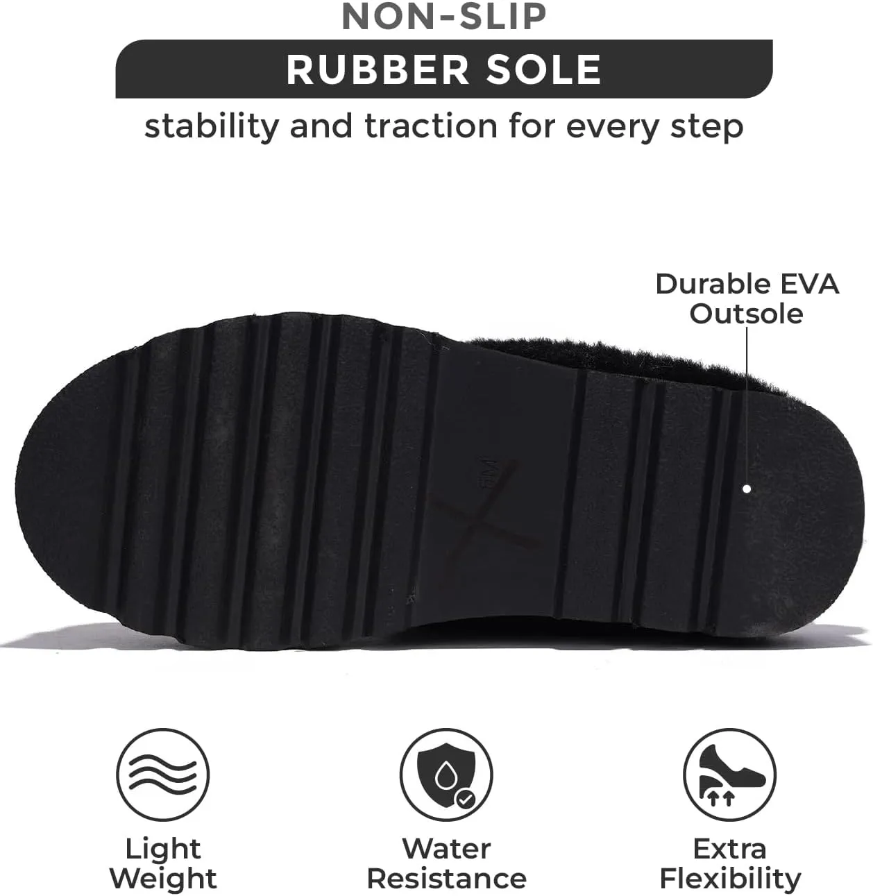 Project Cloud Womens Slippers with Memory Foam House Shoes & Fuzzy Slippers - Non-slip Fur Lining House Shoes for Women Footwear (Aspened)