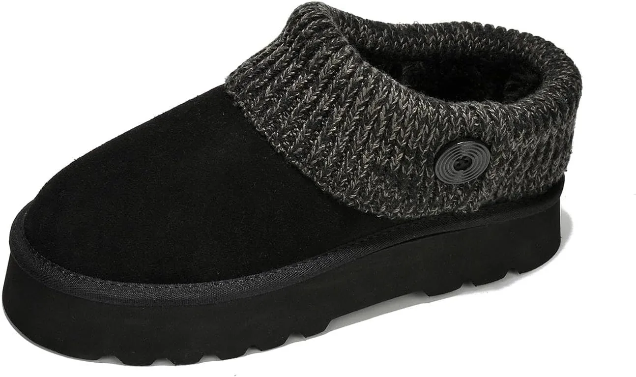 Project Cloud Womens Slippers with Memory Foam House Shoes & Fuzzy Slippers - Non-slip Fur Lining House Shoes for Women Footwear (Aspened)