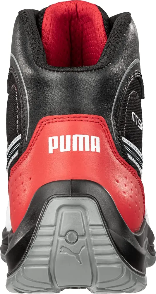 PUMA Men's Touring Black Mid Industrial Shoe, 10