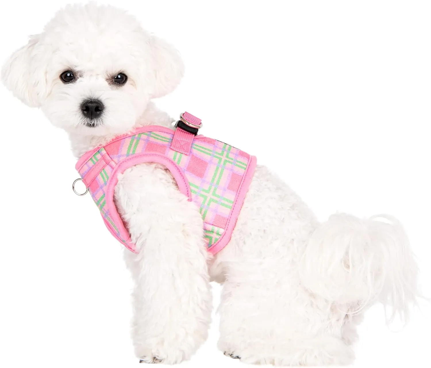 Puppia Spring and Summer Fashion Step-in Vest Dog Harness, Pink_Jaylen, Medium