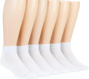 Reebok 6 PAIRS QUARTER CUT MEN'S SOCKS SHOE SIZE 6-12.5