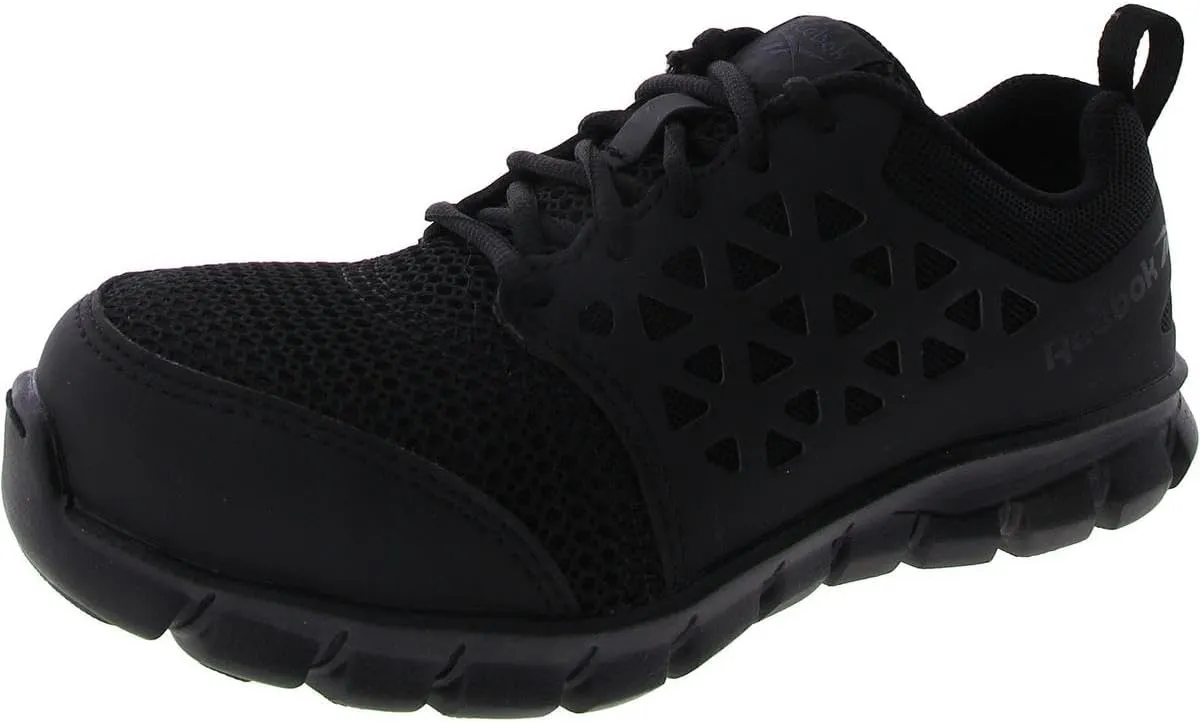 Reebok Women's Rb051 Sublite Cushion Safety Toe Athletic Work Shoe Olive Green