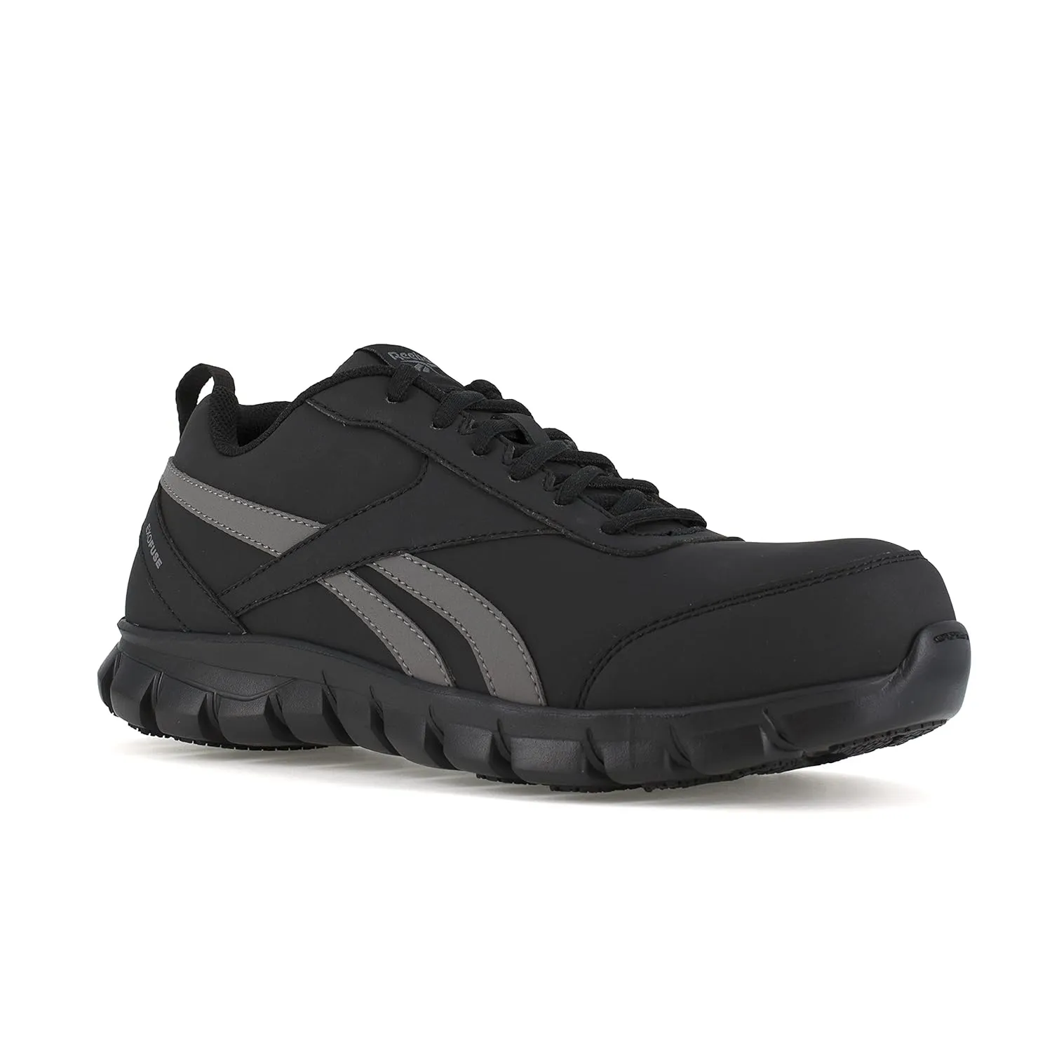 Reebok Work Men's RB4120 Sublite Cushion Safety Toe Athletic Work Shoe, Black