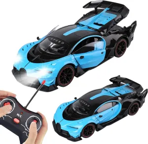 Remote Control Car for 4-7 8-12 Boys, 1/12 Scale Rc Racing Car Toy Vehicle Sports Car for Kids with Led Lights & Open Doors Model Vehicle for Boys Girls