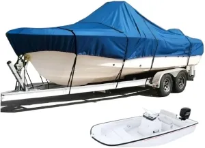 SavvyCraft Whaler Style Fishing Skiff Boats, Trailerable Tri-Hull Flat Front Center Console Boats, Compartible for Boston Whaler, Carolina Skiff, Mako Pro Skiff Sailfish CC (Blue, 19'.6" Lx92 Beam)