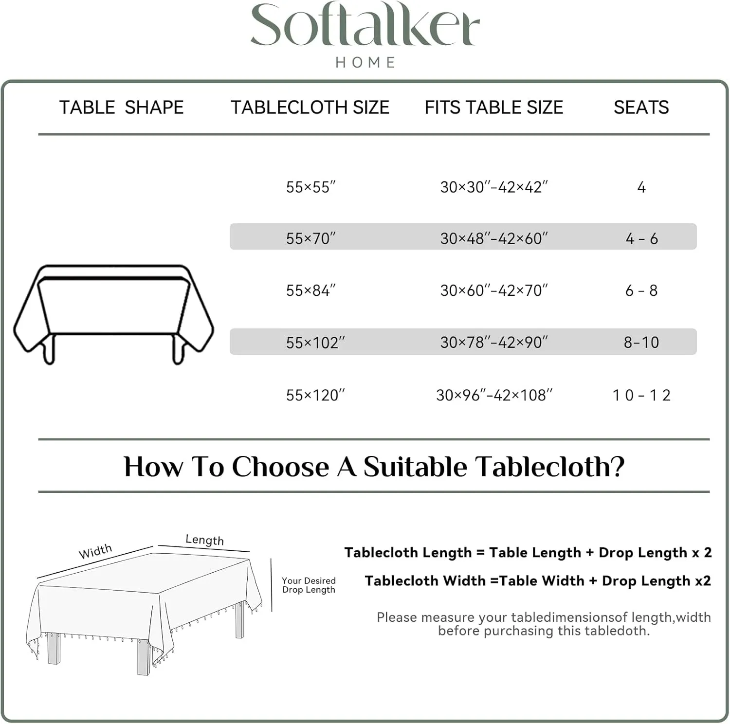 Softalker Checkered Tablecloth Rectangle, Heavy Weight Linen Cotton Gingham Boho Table Cloth with Tassel, Washable Wrinkle Free Buffalo Plaid Table Cover for Dining/Party/Outdoor - 55 x 84 Inch, Pink