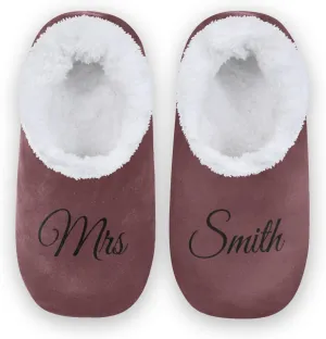 Solid Color Personalized House Slippers for Women Custom Women's Fuzzy Slippers for Indoor Outdoor Slippers Soft Plush Warm Slippers Bedroom Shoes for Men
