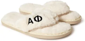 Sorority Shop Alpha Phi Fuzzy Slippers Women