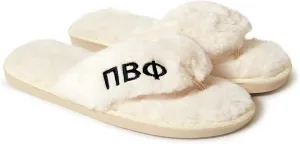 Sorority Shop Pi Beta Phi Fuzzy Slippers Women