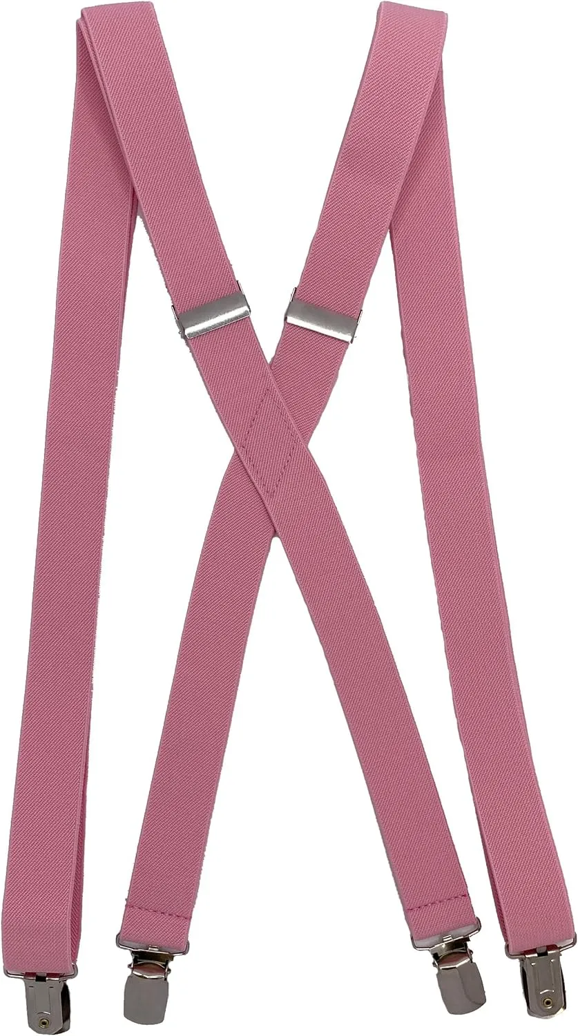 Spencer J's Men's X Back Suspenders & Bowtie Set Variety of Colors