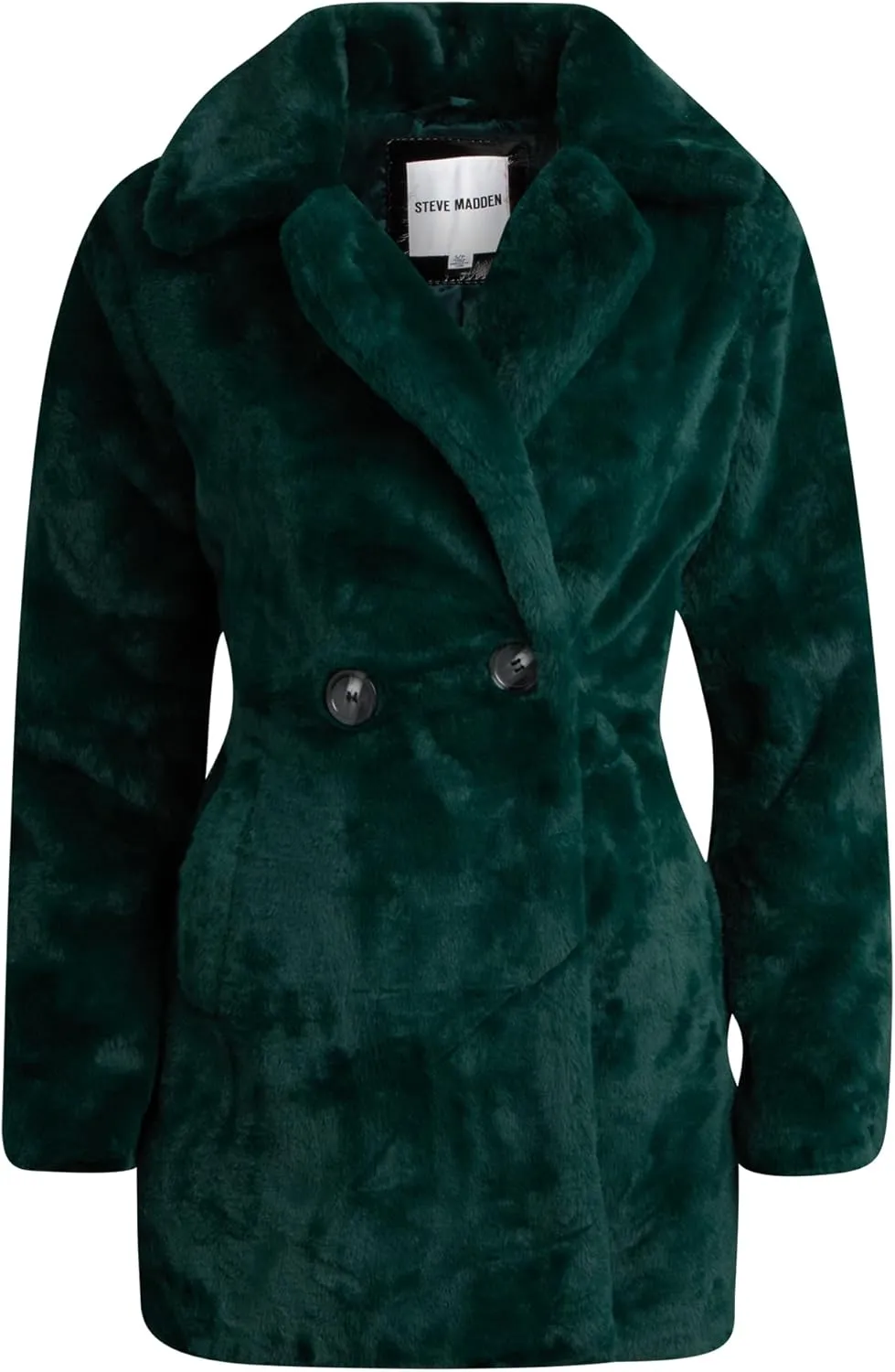 Steve Madden Women's Fur Coat - Cozy Faux Fur Coat for Women - Warm Fuzzy Long Womens Winter Coat and Down Jacket (S-XL)