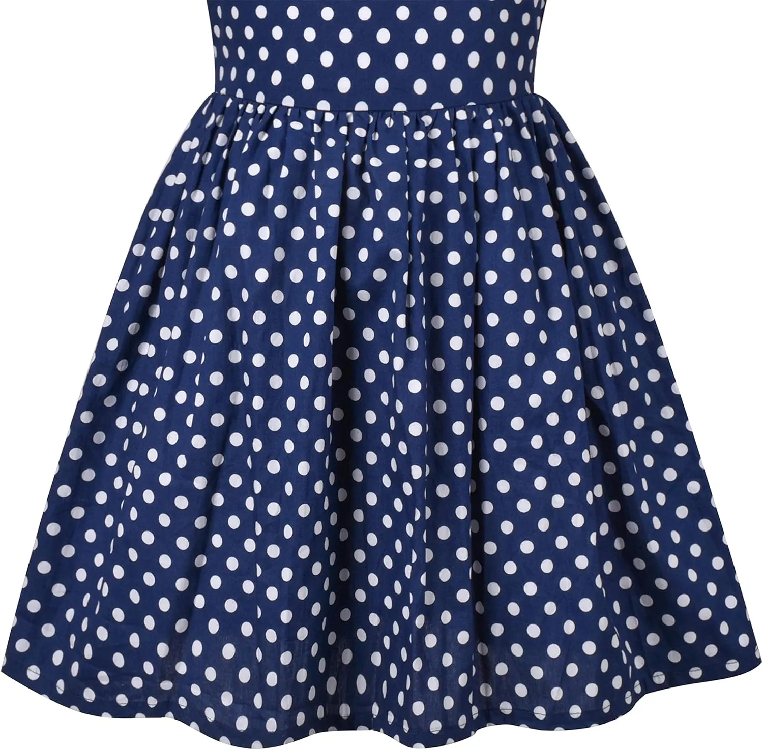 Sunny Fashion Girls Dress Turn-Down Collar Checkered Black White Summer 7-14
