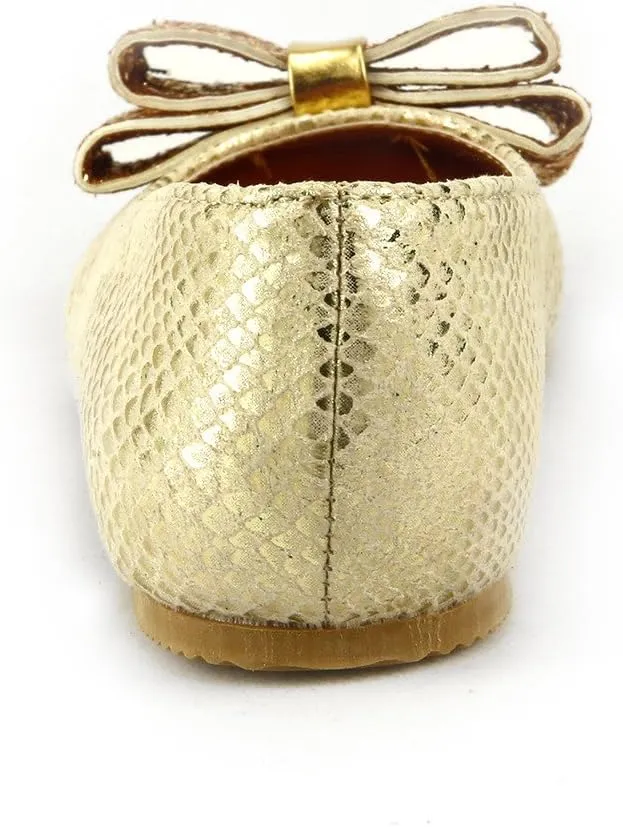The Doll Maker Snake Skin Metallic Flat